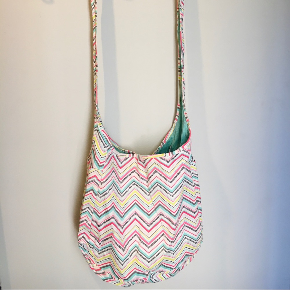 Thirty One Reversible Hobo Crossbody Bag